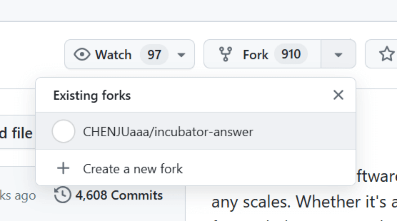 fork answer